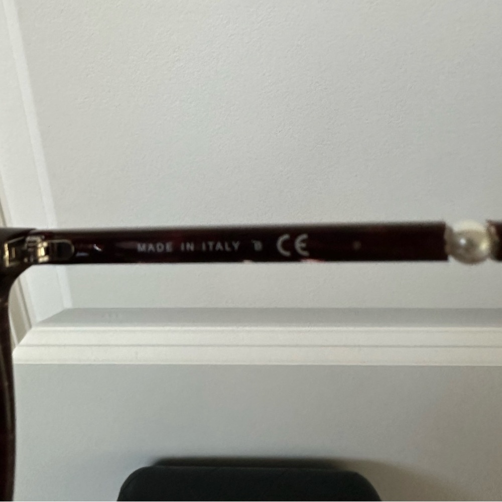 CHANEL Burgundy Acetate Butterfly Pearl Sunglasses 5394-H - Picture 11 of 11